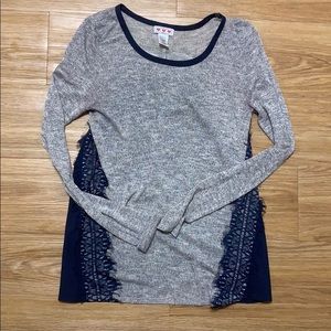Soft Sweater-Silk Hybrid Top